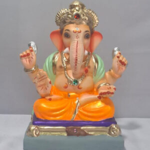 Padmasan Ganesh - Orange (A2-2)