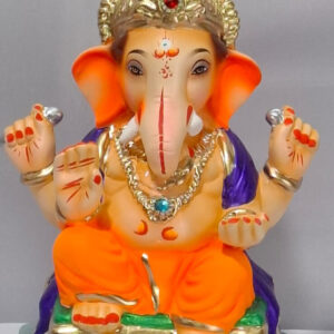 Ganesha on Welling Furniture - Orange (A2-54)
