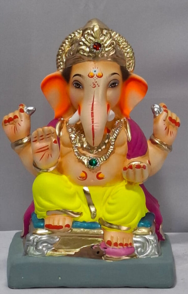 Ganesha on Welling Furniture - Bright Yellow (A2-56)