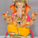 Ganesha on Welling Furniture - Yellow (A2-59)