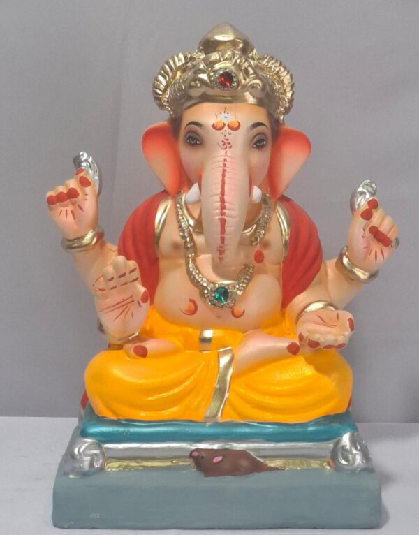 Padmasan Ganesh - Golden Yellow (A2-6)