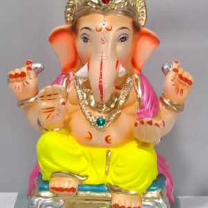 Ganesha on Welling Furniture - Bright Yellow (A2-60)