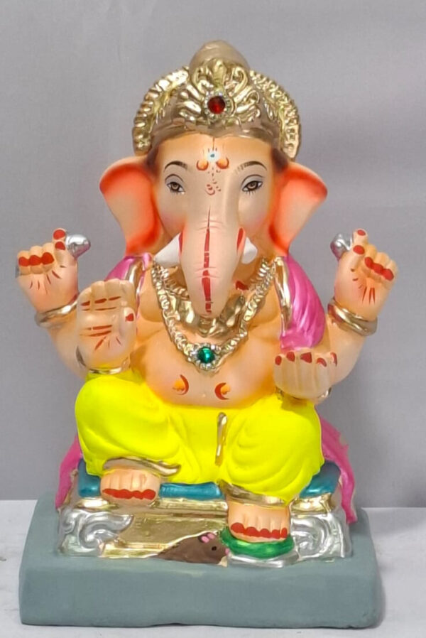 Ganesha on Welling Furniture - Bright Yellow (A2-60)