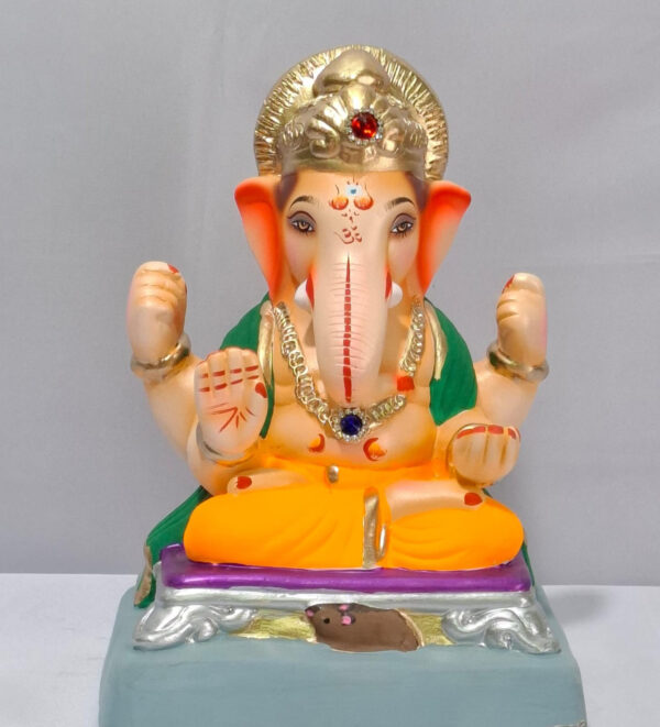 Padmasan Ganesh - Golden Yellow (A2-7)