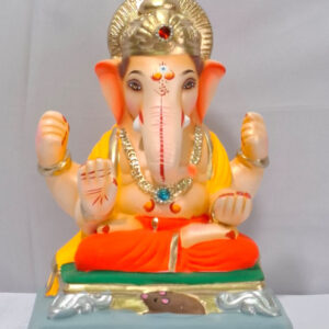 Padmasan Ganesh - Orange (A2-8)