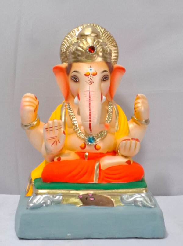 Padmasan Ganesh - Orange (A2-8)