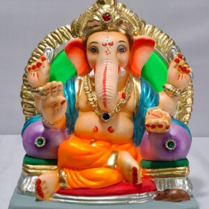 Shivrekar Ganesh with Double Load Prabhaval - Orange (A3-4)