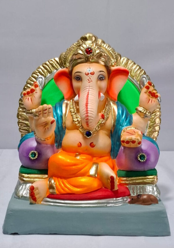 Shivrekar Ganesh with Double Load Prabhaval - Orange (A3-4)