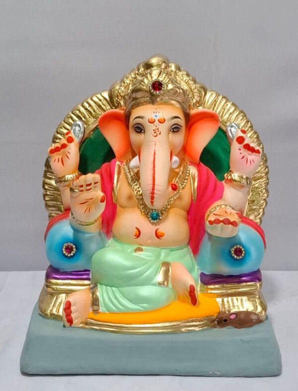 Shivrekar Ganesh with Double Load Prabhaval - Soft Mint (A3-5)