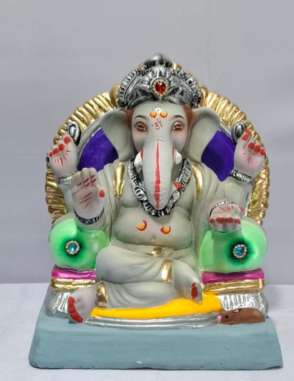 Shivrekar Ganesh with Double Load Prabhaval - Grey Tone (A3-6)
