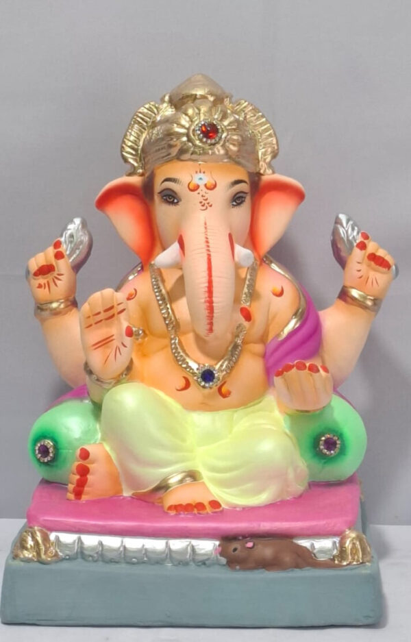 Ganesh with Double Load - Lemon Yellow (B1-1)