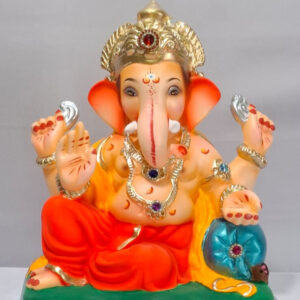 Peshve Pose Ganesh - Red (B1-12)