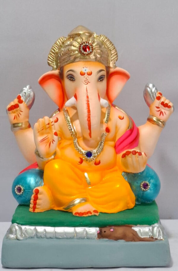Ganesh with Double Load - Golden Yellow (B1-4)
