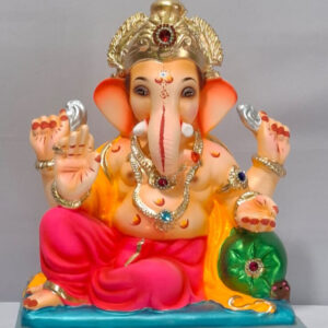 Peshve Pose Ganesh - Dark Pink (B1-9)
