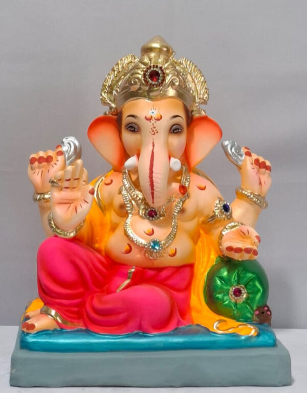 Peshve Pose Ganesh - Dark Pink (B1-9)
