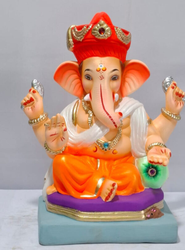 Ganesha on Penta furniture with Tilak Pagadi-Orange(B3-23)