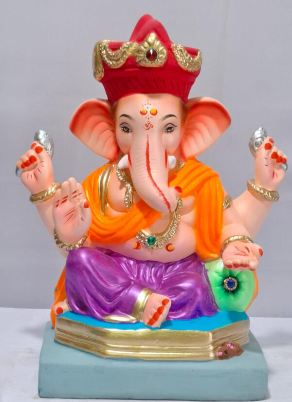 Ganesha on Penta furniture with Tilak Pagadi-Metallic Violet(B3-24)