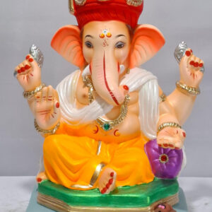 Ganesha on Penta furniture with Tilak Pagadi-Golden Yellow(B3-27)