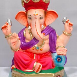Ganesha on Penta furniture with Tilak Pagadi-Dark Pink(B3-28)