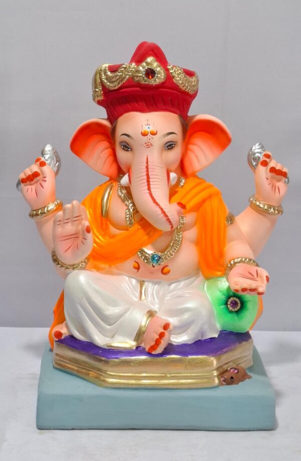 Ganesha on Penta furniture with Tilak Pagadi-White(B3-29)