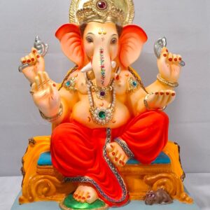 Welling Furniture Ganesh-Red With Zari(E3-10)