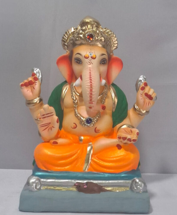 Padmasan Ganesh - Orange (A2-4)