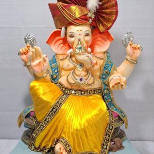 Shupkarna Alfa  Ganesh((Dhoti,Shela,Feta)-Yellow(Art-10)