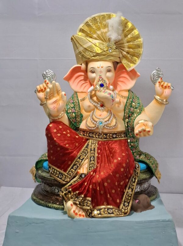 Shupkarna Alfa Ganesh((Dhoti,Shela,Feta)-Maroon(Art-11)