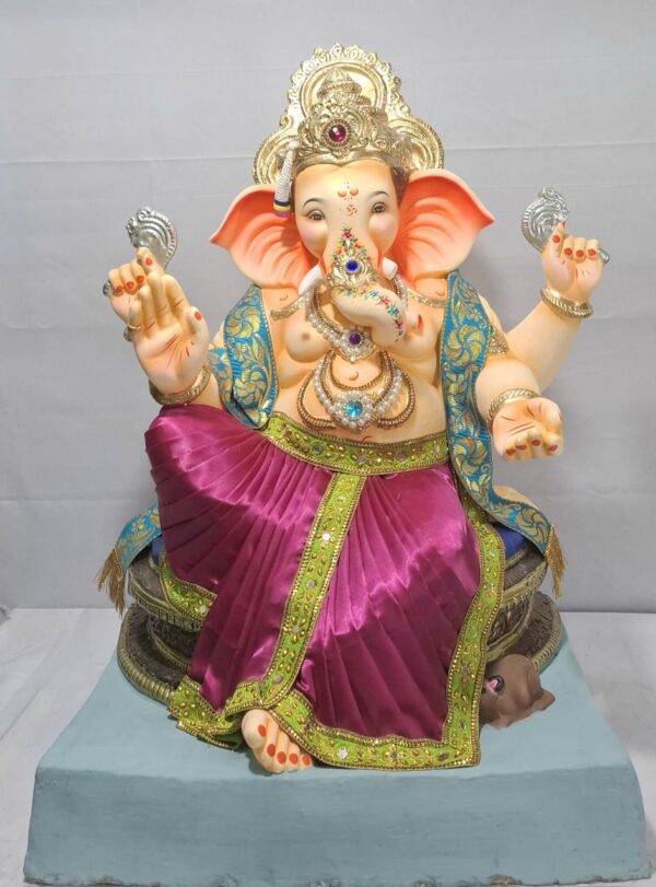 Shupkarna Alfa Ganesh((Dhoti,Shela)-Majenta Pink(Art-12)