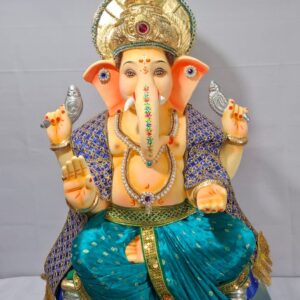 Philips Ganesh((Dhoti,Shela,Feta)-Metallic Blue(Art-15)