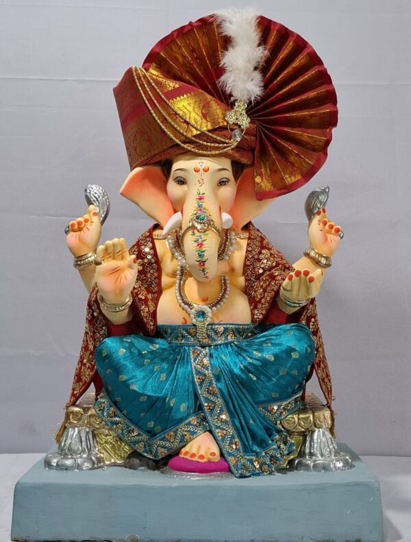 Philips Ganesh(Dhoti,Shela,Feta)-Metallic Blue(Art-27)