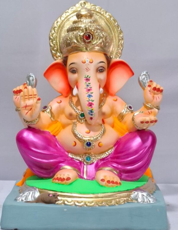 Golgadi Titwala Ganesh-Metallic Pink(C1-28)