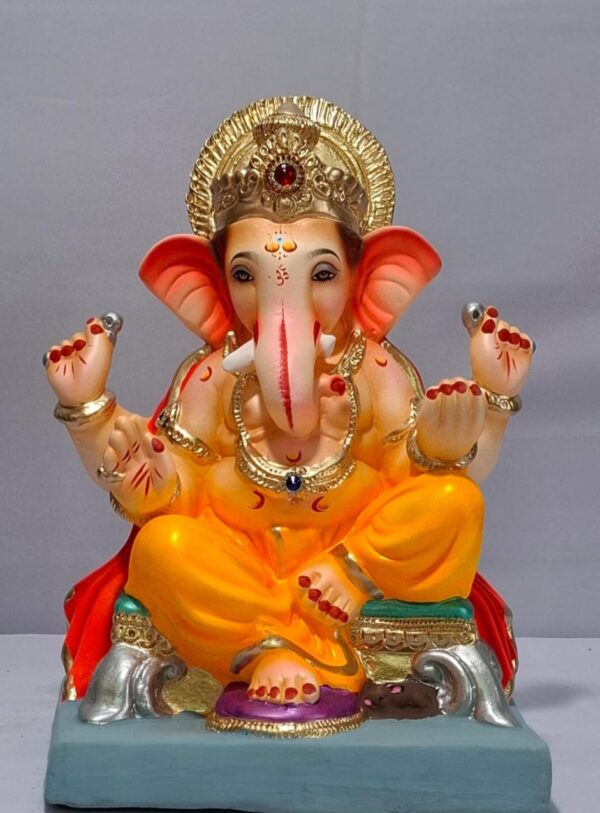 Varadhasta Furniture Ganesh-Orange(C1-42)