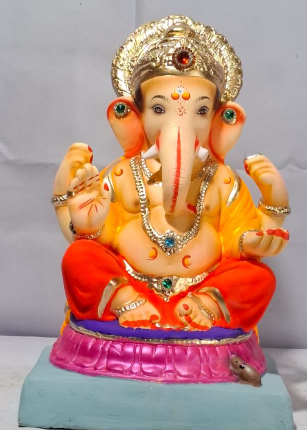 Titwala Ganesh on Lotus-Red(C1-82)