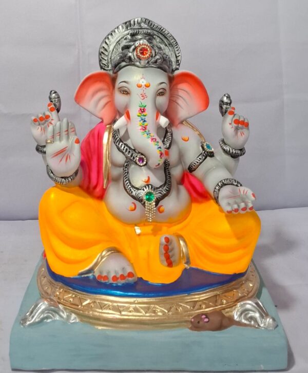Titwala Ganesh Round Seat-Krushna Varna-Yellow(C1-89)