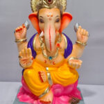 Varadhasta Lotus Ganesh-Orange(C2-2)