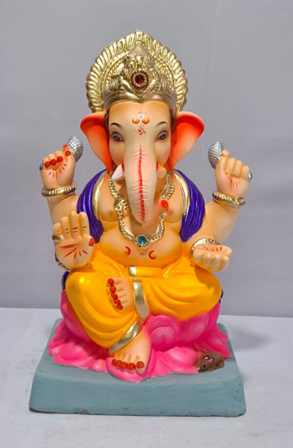 Varadhasta Lotus Ganesh-Orange(C2-2)