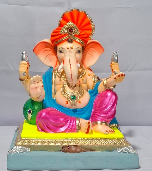 Peshvepose feta Ganesh-Metallic Pink(C2-36)