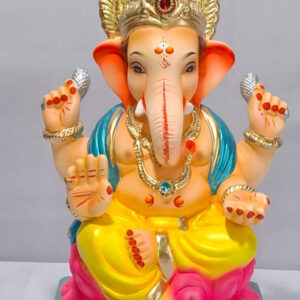 Varadhasta Lotus Ganesh-Yellow(C2-6)
