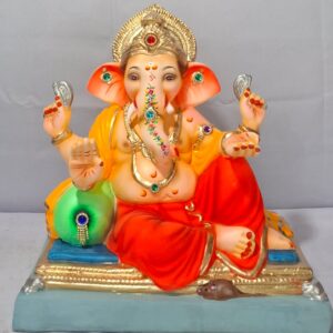 Peshvepose Ganesh with Single load-Red(C2-77)