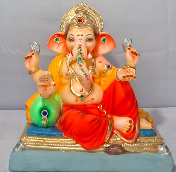 Peshvepose Ganesh with Single load-Red(C2-77)