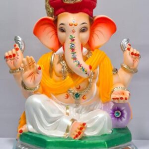 Penta Furniture Ganesh with Tilak Pagadi-White(C3-1)
