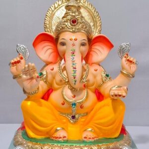 Titwala Ganesh Round Gadi-Golden Yellow(C3-10)