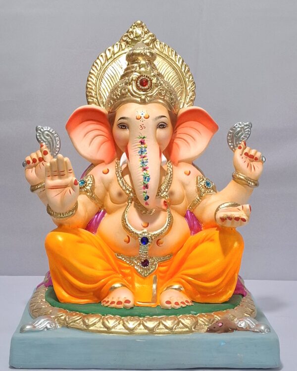 Titwala Ganesh Round Gadi-Golden Yellow(C3-12)