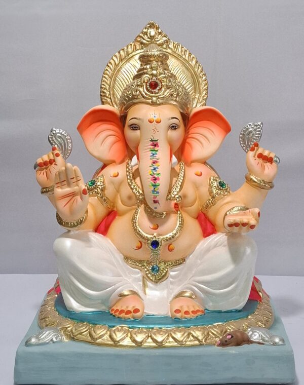 Titwala Ganesh Round Gadi-White(C3-15)