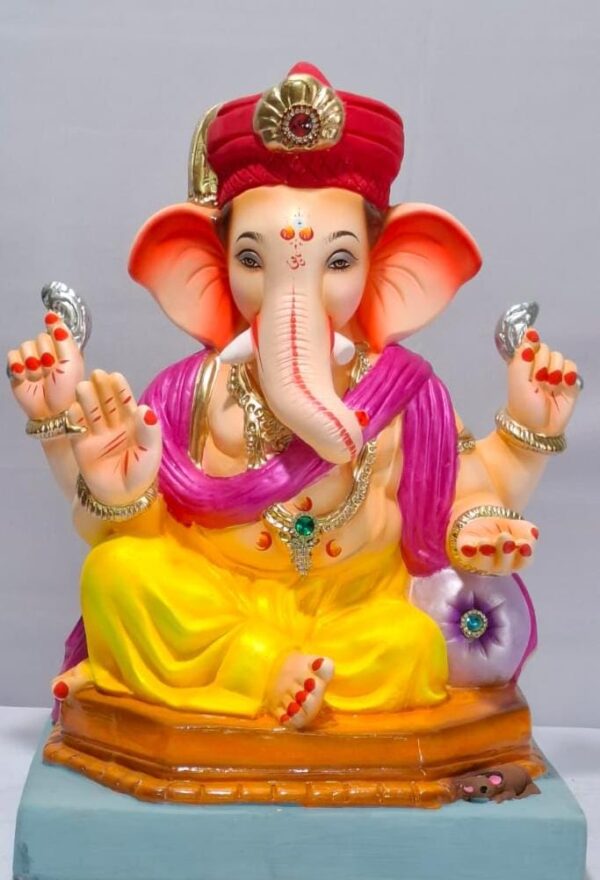 Penta Furniture Ganesh with Tilak Pagadi-Yellow(C3-2)
