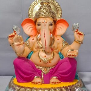 Titwala Ganesh Round Gadi-Majenta Pink(C3-29)