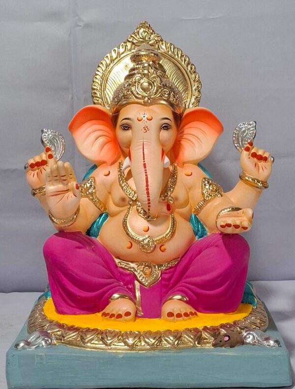 Titwala Ganesh Round Gadi-Majenta Pink(C3-29)