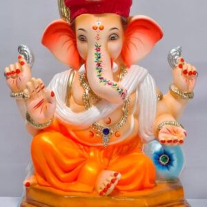 Penta Furniture Ganesh with Tilak Pagadi-Orange(C3-4)