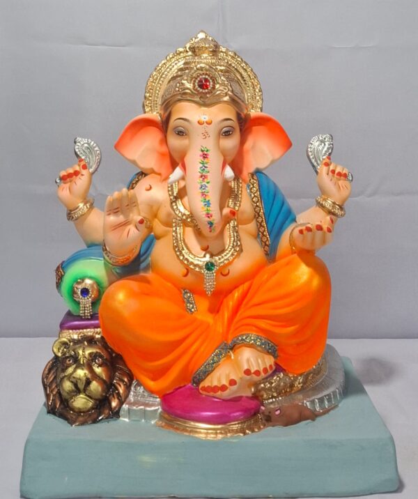 Ganesha on Lion Furniture-Orange(D1-34)